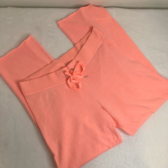 Y2K Victoria’s Secret Heart Bling  Sweatpants Medium Supermodel Essentials - Picture 1 of 7